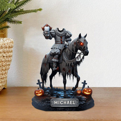 Horror Headless Knight - Personalized Horror Character Custom Shaped Acrylic Plaque