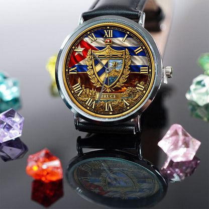Proud Cuba - Personalized Expats Hand Watch