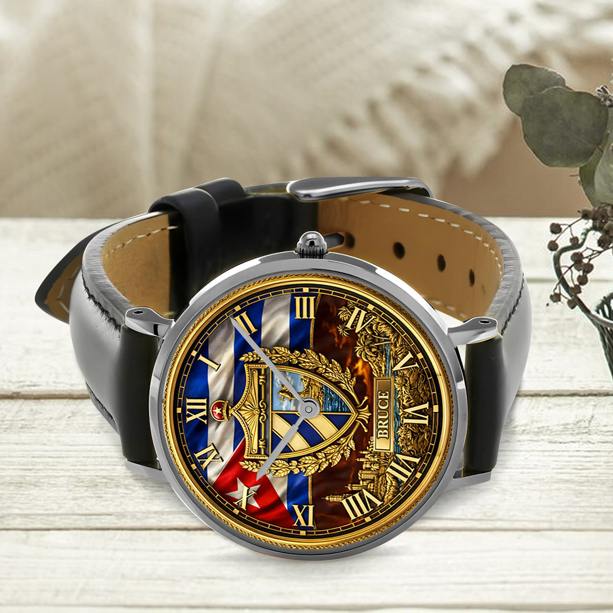Proud Cuba - Personalized Expats Hand Watch