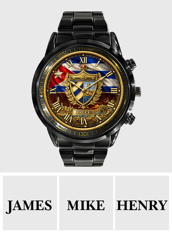 Proud Cuba - Personalized Expats Hand Watch