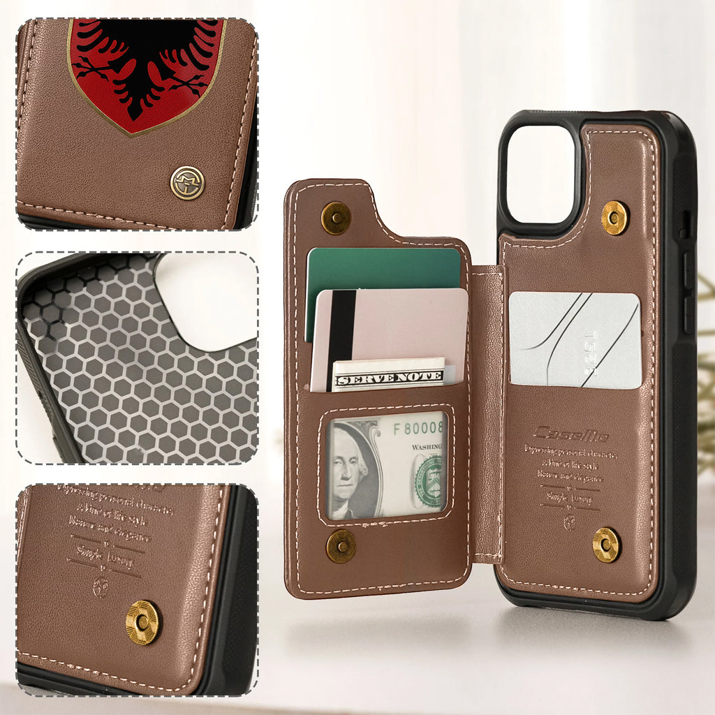 Proud Albania - Personalized Expats Wallet Phone Case