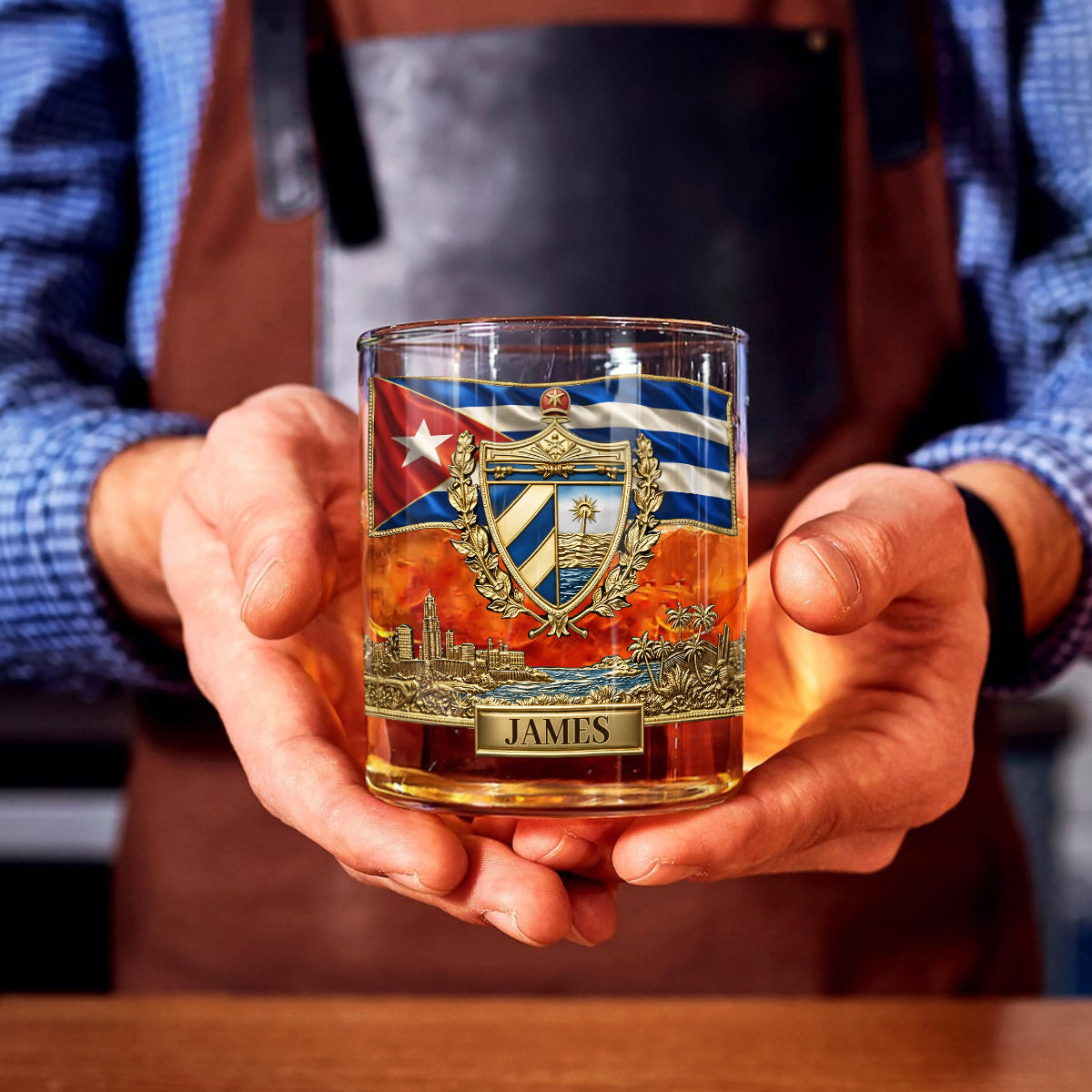 Proud Cuba - Personalized Expats Whiskey Decanter Set