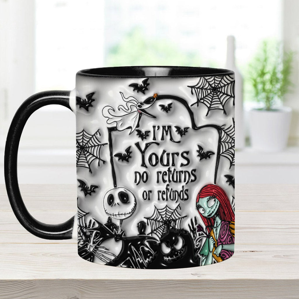 I'm Yours No Returns - Personalized Nightmare Accent Mug