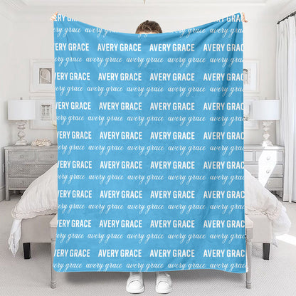 Custom Name Pattern - Personalized grandson Blanket