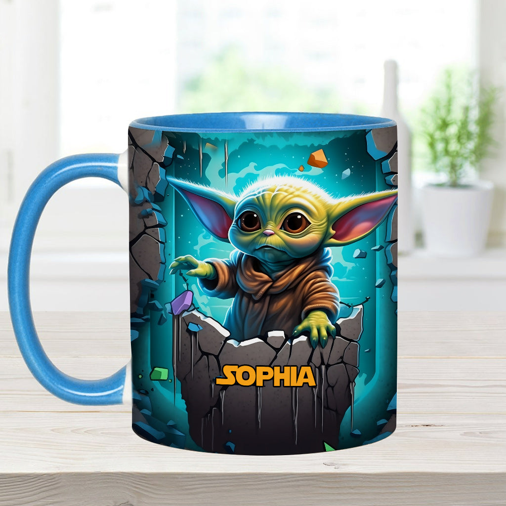 The Galaxy - Personalized The Force Accent Mug