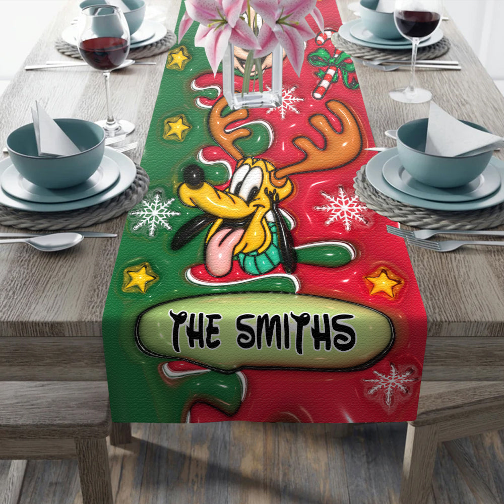 Merry Christmas - Personalized Mouse Table Runner