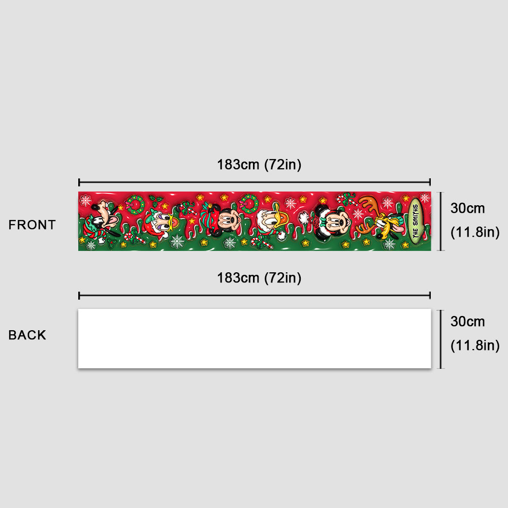 Merry Christmas - Personalized Mouse Table Runner