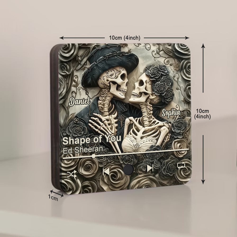 Till Death Do Us Part - Personalized Couple Music Fridge Magnet