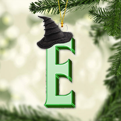 Any Letter Wicked - Personalized Witch Ornament