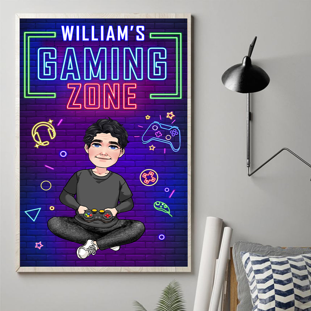 Gaming Zone - Personalized Video Game Canvas And Poster