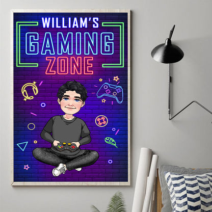 Gaming Zone - Personalized Video Game Canvas And Poster