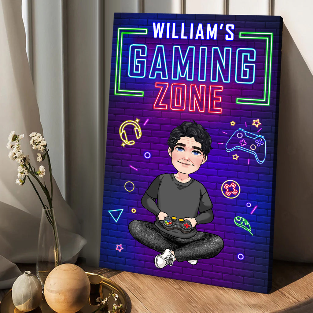 Gaming Zone - Personalized Video Game Canvas And Poster