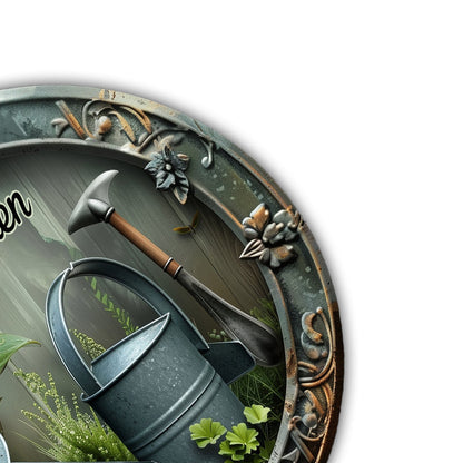 Green Garden - Personalized Gardening Cut Metal Sign