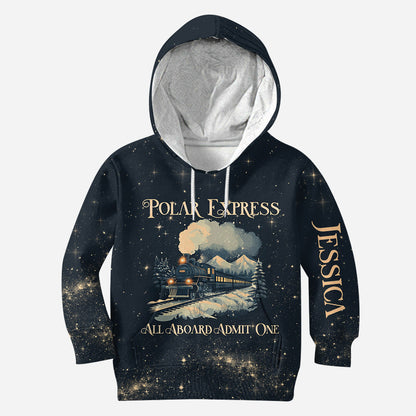 All Abroad Admit One - Personalized Christmas Movie Hoodie and Leggings