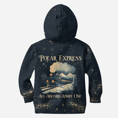 All Abroad Admit One - Personalized Christmas Movie Hoodie and Leggings