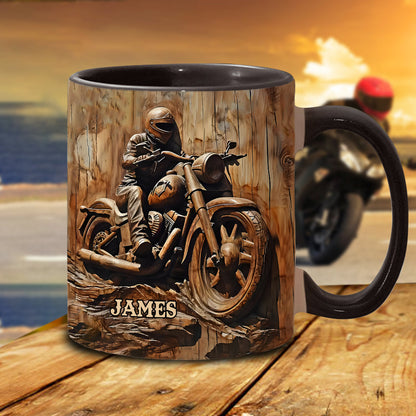 Biker - Personalized Biker Accent Mug
