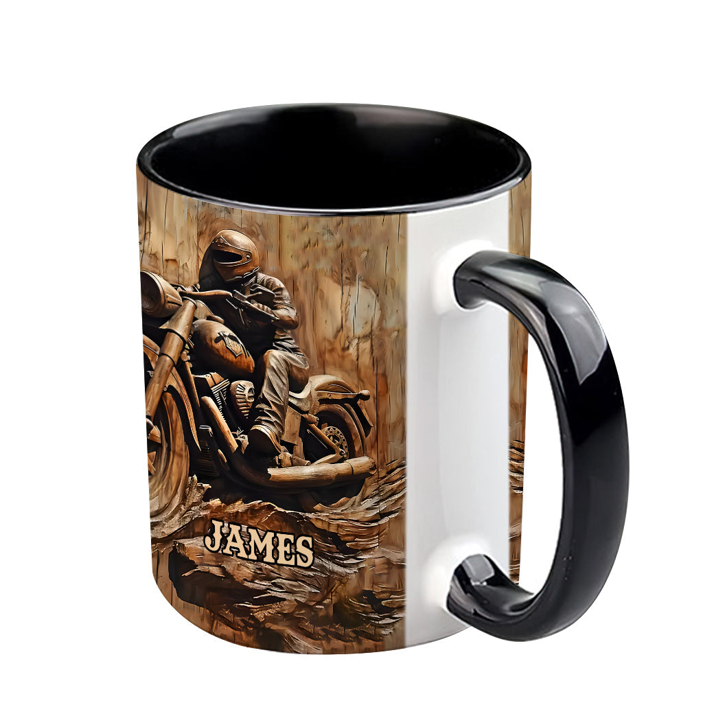 Biker - Personalized Biker Accent Mug