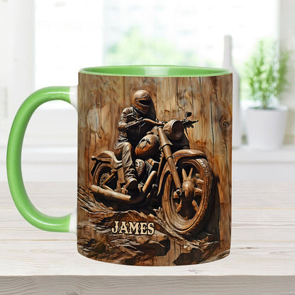 Biker - Personalized Biker Accent Mug