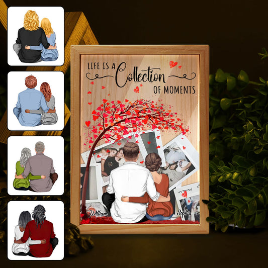Making Memories Together - Personalized Couple Picture Frame Light Box