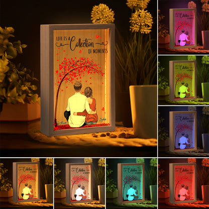Making Memories Together - Personalized Couple Picture Frame Light Box