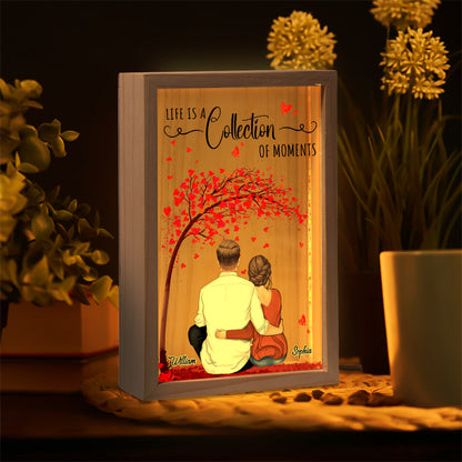 Making Memories Together - Personalized Couple Picture Frame Light Box