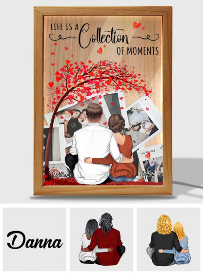 Making Memories Together - Personalized Couple Picture Frame Light Box
