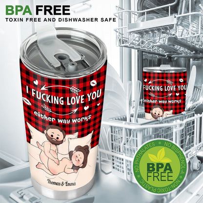 I Love You - Personalized Couple Tumbler