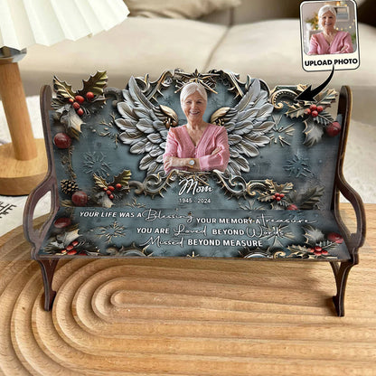 Your Life Was A Blessing Your Memory A Treasure - Personalized Memorial Wooden Bench