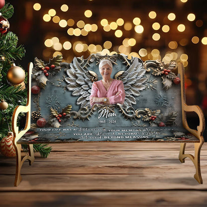 Your Life Was A Blessing Your Memory A Treasure - Personalized Memorial Wooden Bench