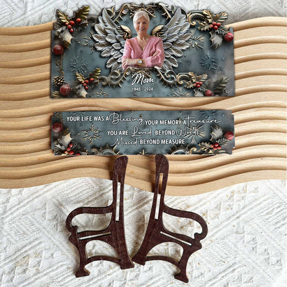 Your Life Was A Blessing Your Memory A Treasure - Personalized Memorial Wooden Bench