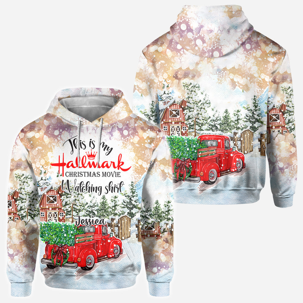 Christmas Movie Watching - Personalized All Over Shirt