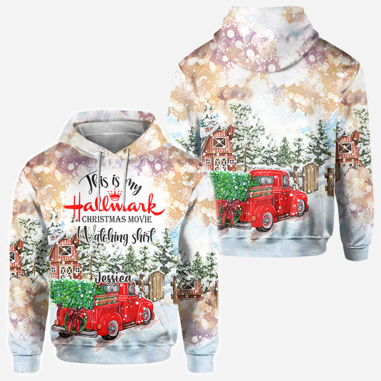 Christmas Movie Watching - Personalized All Over Shirt