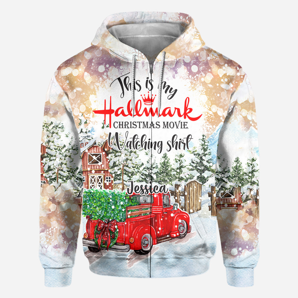 Christmas Movie Watching - Personalized All Over Shirt