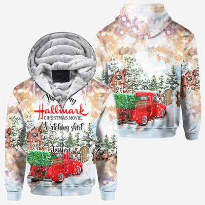 Christmas Movie Watching - Personalized All Over Shirt