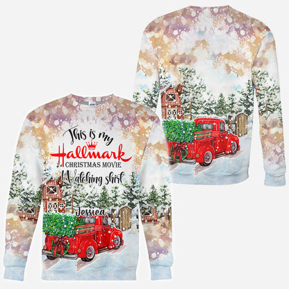 Christmas Movie Watching - Personalized All Over Shirt
