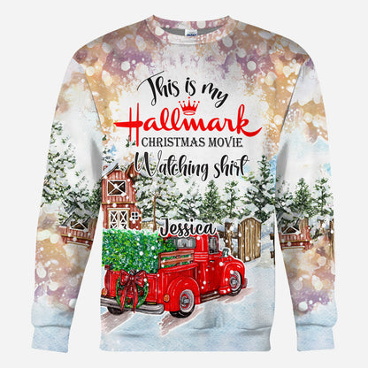 Christmas Movie Watching - Personalized All Over Shirt