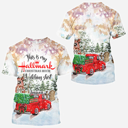 Christmas Movie Watching - Personalized All Over Shirt