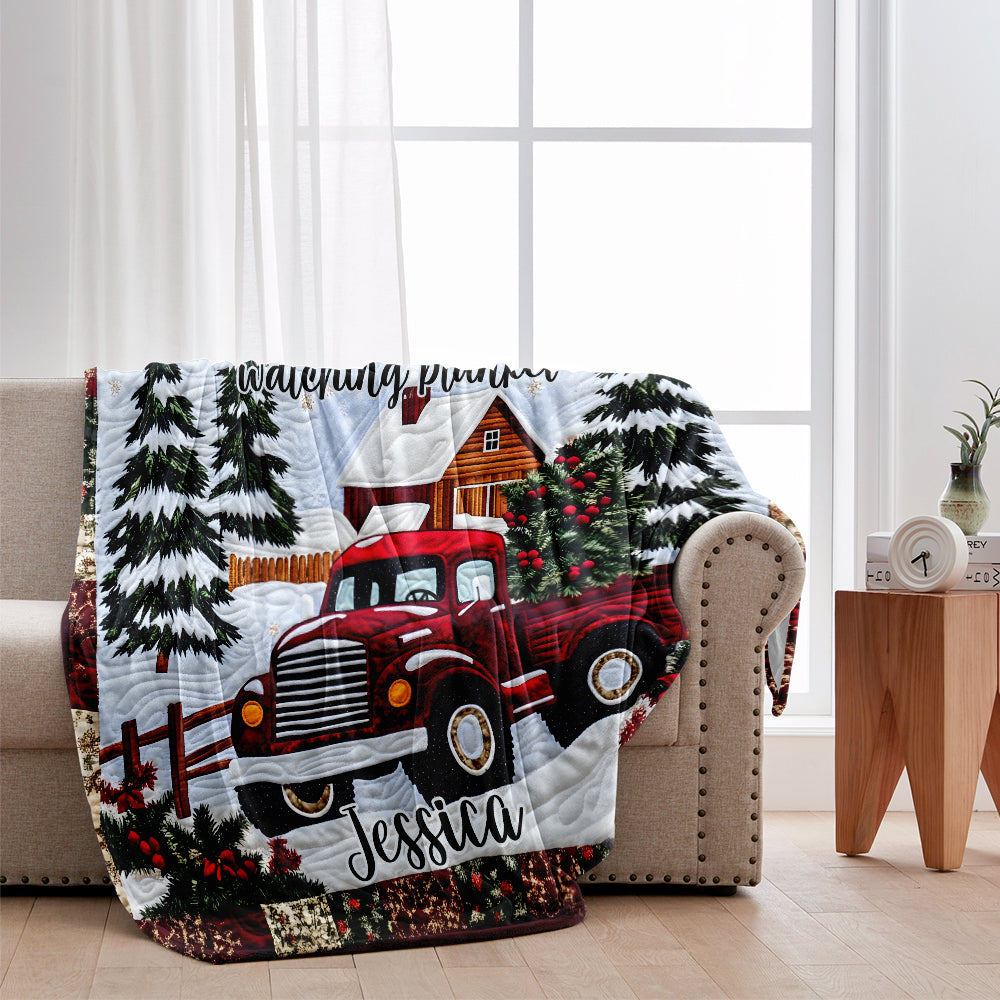 Christmas Movie Watching Blanket - Personalized Blanket