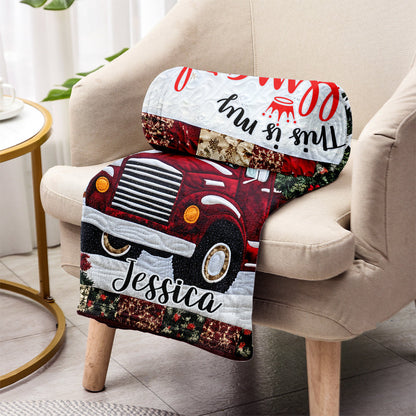 Christmas Movie Watching Blanket - Personalized Blanket