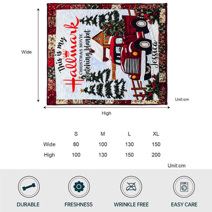 Christmas Movie Watching Blanket - Personalized Blanket