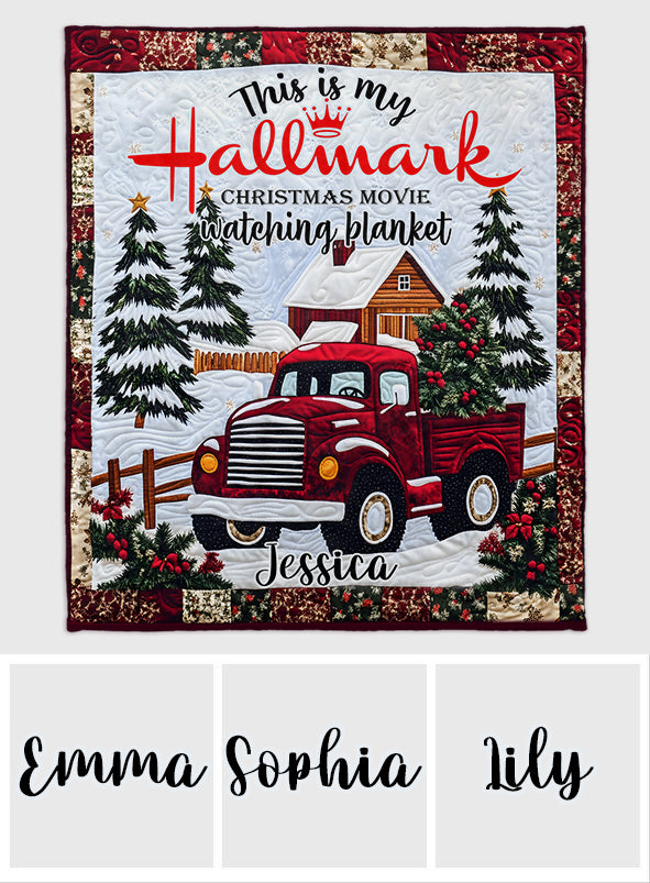 Christmas Movie Watching Blanket - Personalized Blanket