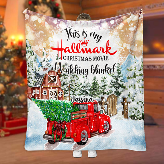 Christmas Movie Watching - Personalized Blanket