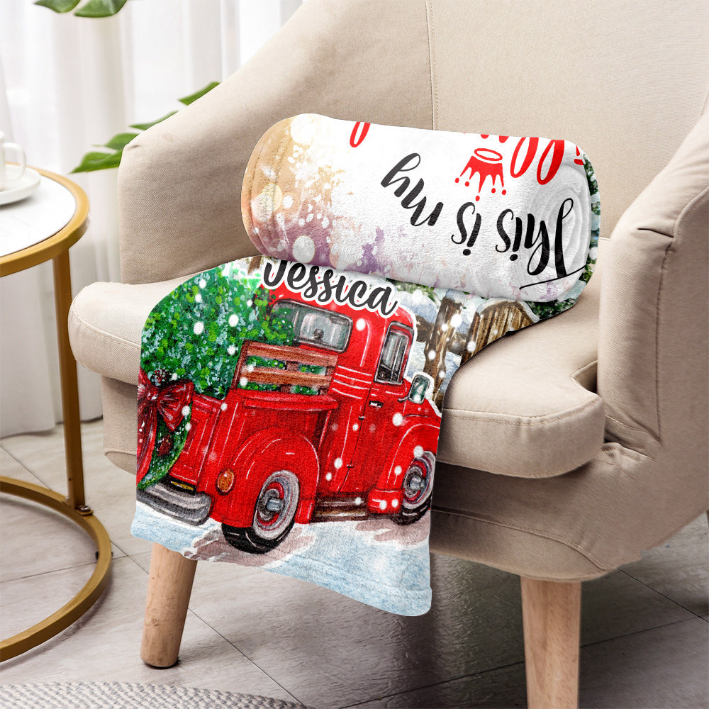 Christmas Movie Watching - Personalized Blanket