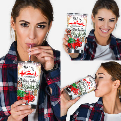 Christmas Movie Watching - Personalized Tumbler