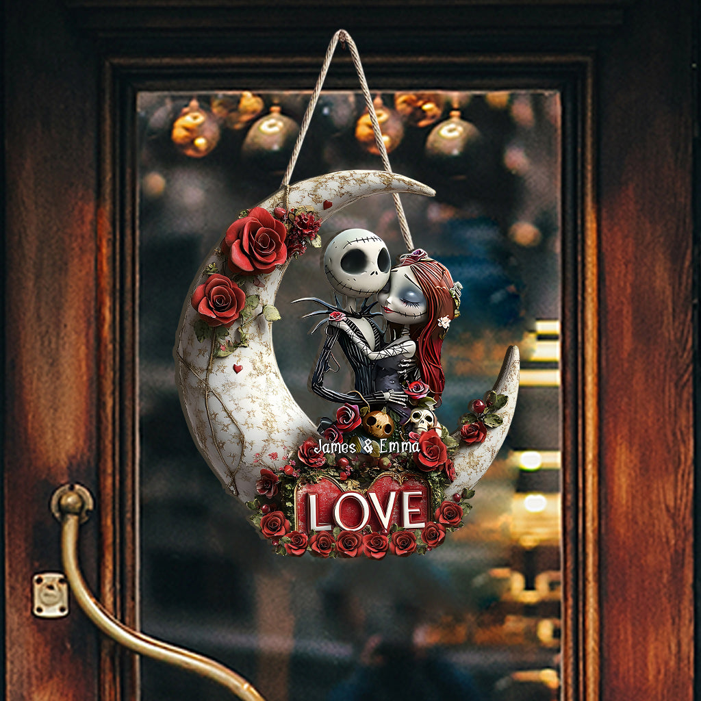 Til Death Do Us Part - Personalized Nightmare Custom Shaped Wood Sign