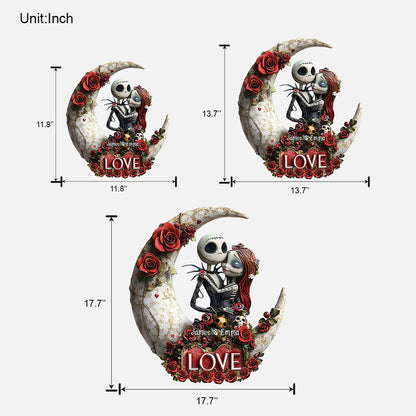 Til Death Do Us Part - Personalized Nightmare Custom Shaped Wood Sign