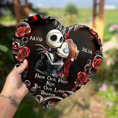 Till Death Do Us Part - Personalized Nightmare Heart Shaped Stone