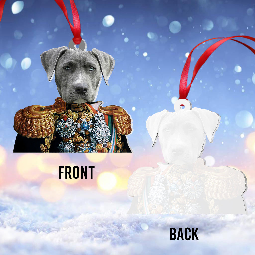 Custom Royal Portrait Renaissance Style - Personalized Dog Ornament