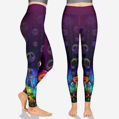 Awesome Mushroom - Personalized Hippie Hoodie and Leggings