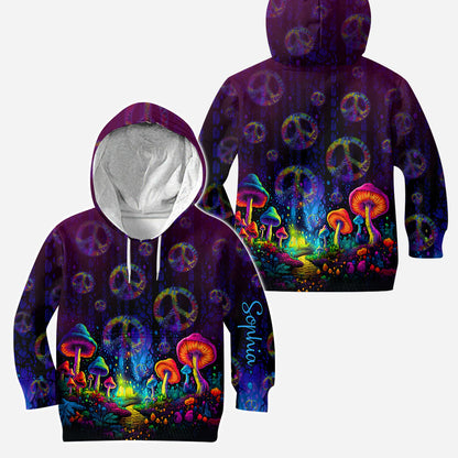 Awesome Mushroom - Personalized Hippie Hoodie and Leggings